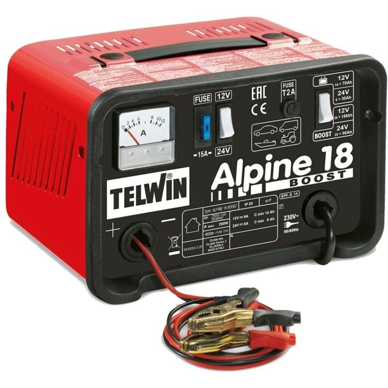foto del prodotto caricabatterie alpine 18 boost 14a 12 24v