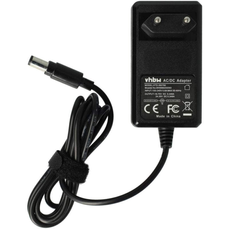 foto del prodotto caricabatterie compatibile con dyson dc31, dc34, dc35, dc44 aspirapolvere sostituzione del cavo di ricarica per alimentazione vhbw