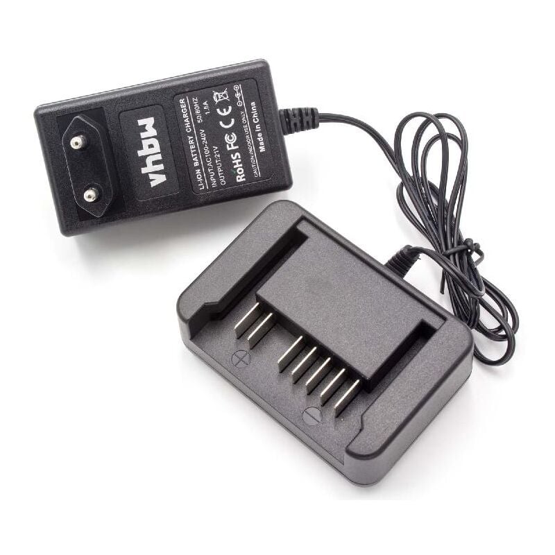 foto del prodotto caricabatterie compatibile con hitachi hikoki dv 18dbl, fcg 18dal, fcg 18dl, g 18dsl, r 18dsl, rb 18dsl, ub 18dal batterie di attrezzi vhbw