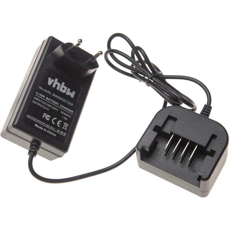 foto del prodotto caricabatterie compatibile con worx wg170.1, wg175, wg170, wg175.1, wg180, wg169e.9, wg259e, wg255e.5, wg259.5 batterie li-ion di attrezzi, 21v - vhbw