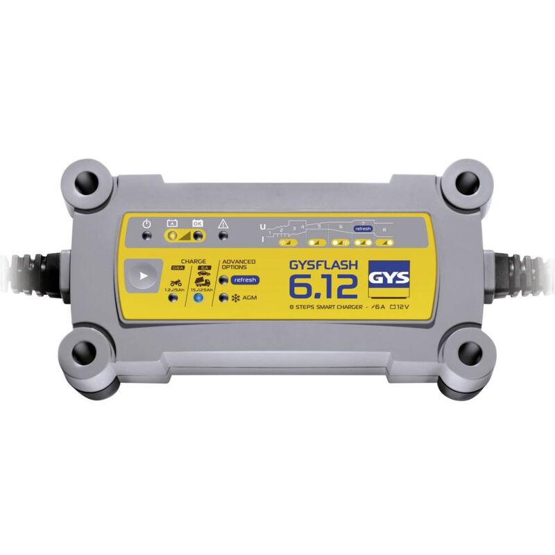 foto del prodotto caricabatterie desolforatore a 12 v flash 6.12 ideale per moto e auto gys