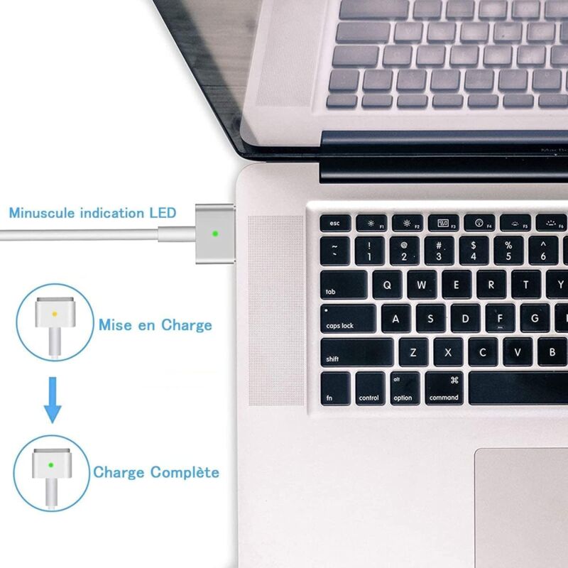 immagine 0 del prodotto caricabatterie magsafe 2 da 85 w compatibile con macbook pro 15 e pro 17 dopo il 2012, a1398 a1424 20 v 4,25 a