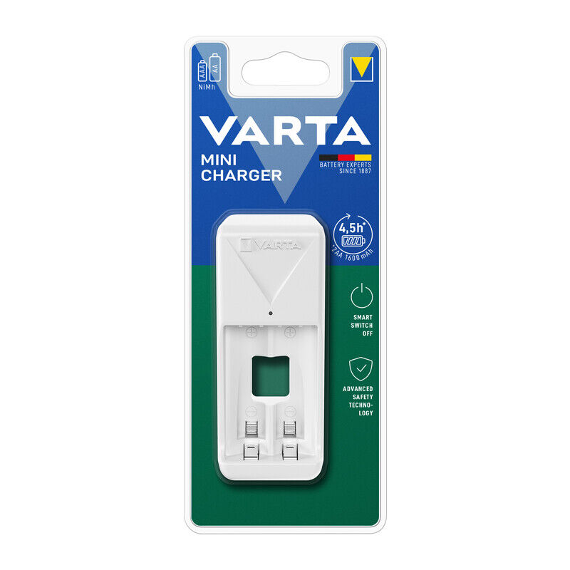 foto del prodotto caricabatterie mini charger vuoto varta