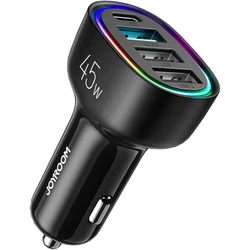 foto del prodotto caricabatterie per auto usb c e usb, 4 porte pd 3.0 e qc 3.0 e pps 45 w super veloce mini lunga corsa caricabatterie per auto usb c compatibile