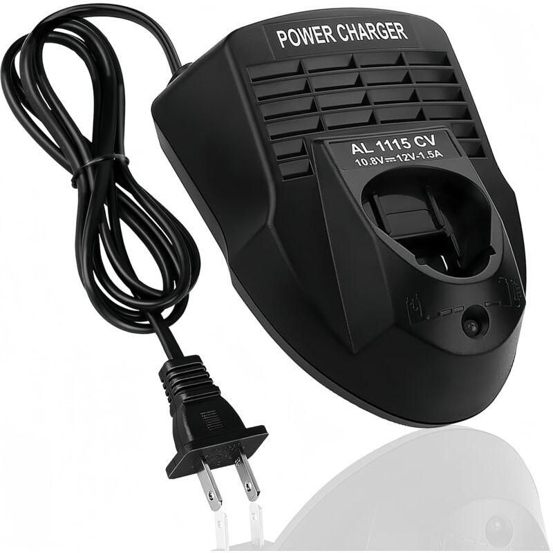 foto del prodotto caricabatterie per batteria agli ioni di litio al1115cv 10,8 v 12 v 1,5 a per trapano avvitatore agli ioni di litio bosch, compatibile con bat411
