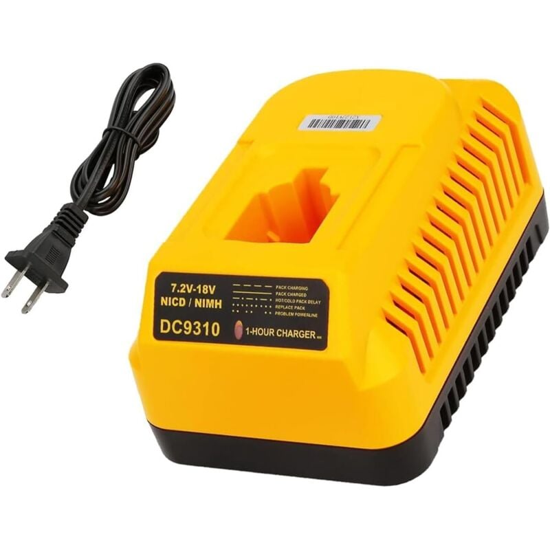 foto del prodotto caricabatterie per batteria dewalt 7,2 v-18 v xrp ni-cd ni-mh dc9096 dc9098 dc9099 dc9091 dc9071 de9057 dw9096 dw9094 dw9072 caricabatterie dewalt 18