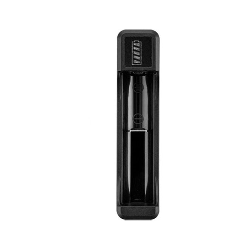 foto del prodotto caricabatterie per batterie 18650 con cavo di tipo c, caricabatteria intelligente per batterie al litio da 4,2 v per batterie 14500, 26650 e 18650, 1