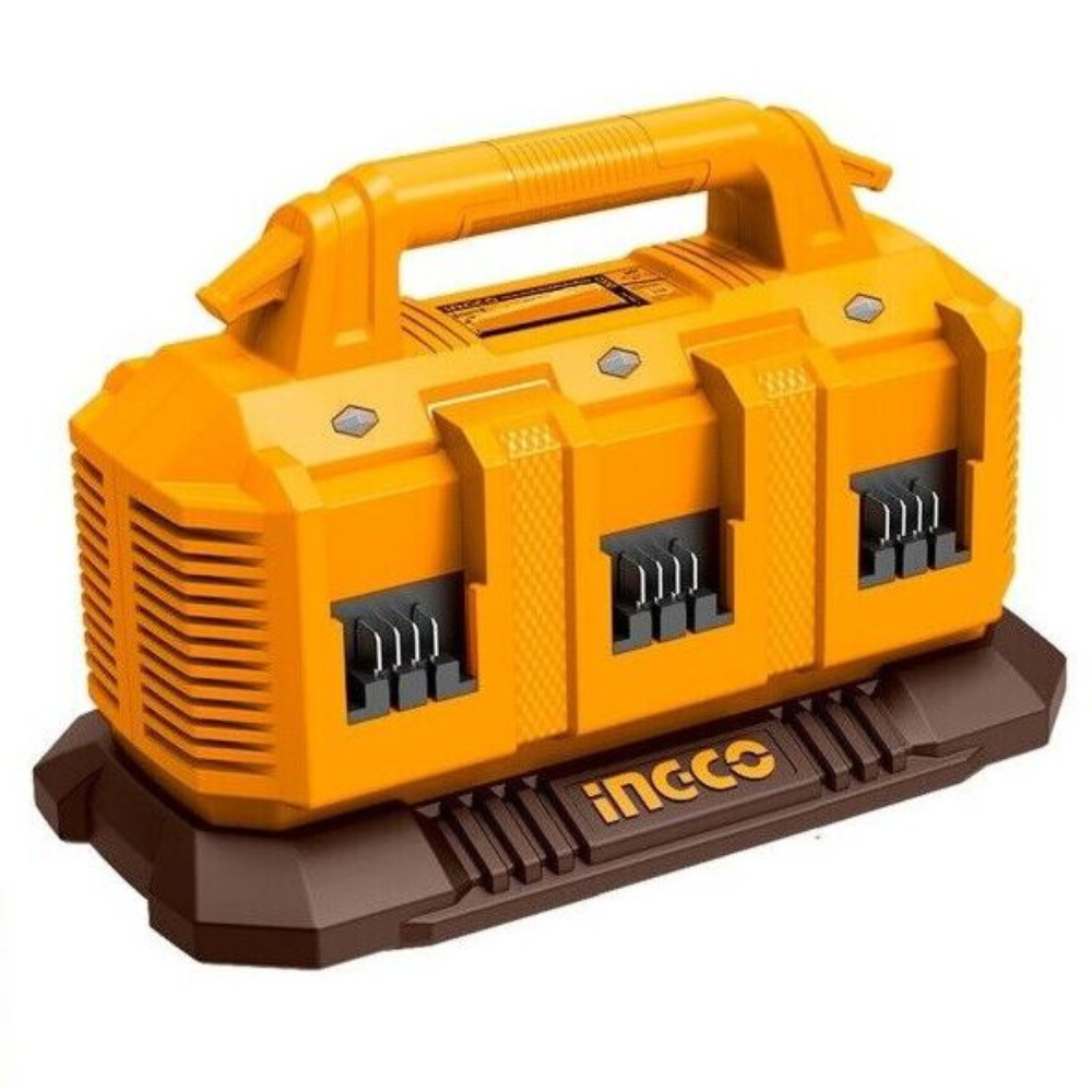 foto del prodotto caricabatterie portatile 20v 4ah 6 porte ricarica rapida sicura elettroutensili