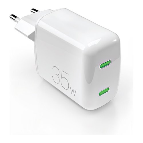 foto del prodotto caricabatterie puro pufcmtcusbcc35wgwhi minipro 35w gan bianco
