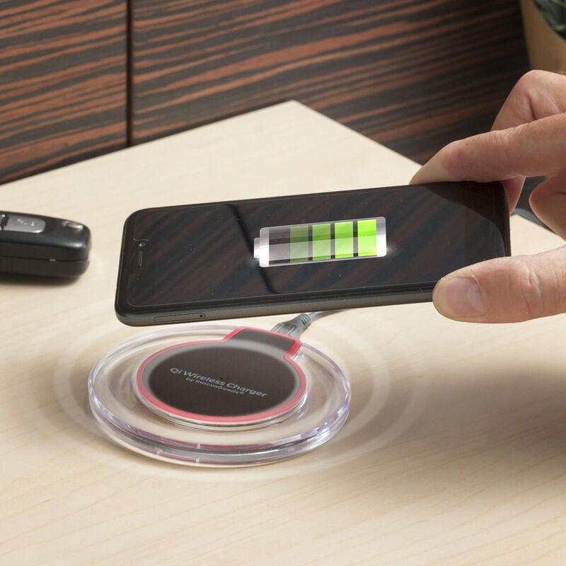 foto del prodotto caricabatterie senza fili smartphone qi innovagoods