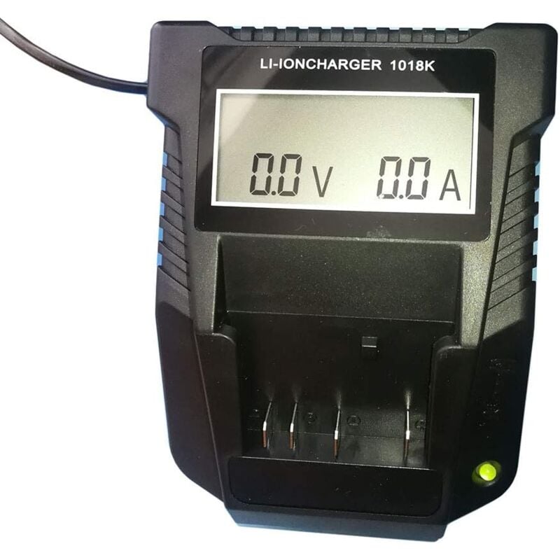 foto del prodotto caricabatterie sostitutivo 1018k 3a per batteria al litio bosch da 14,4 v a 18 v, caricabatterie rapido con led per bosch 14,4 v 18 v bat609 bat609g