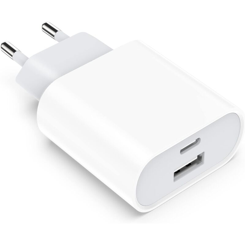 foto del prodotto caricabatterie usb c compatibile con iphone 16 16 pro 16 pro max 16 plus 15 14 13 12 11 se x xr xs mini, adattatore di alimentazione da parete usb c