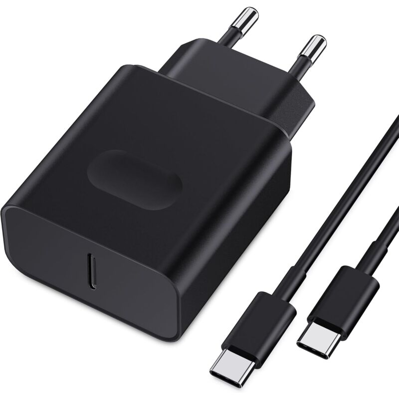 foto del prodotto caricabatterie usb c da 25 w a ricarica rapida per samsung galaxy s25 s24 s23 s22 s21 ultra s20 s20 note 20 10 9 8 a73 a53 a52 s10 s9 e cavo da 2 m,
