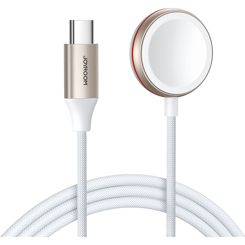 foto del prodotto caricabatterie wireless usb c per apple watch da 1,2 m, bianco