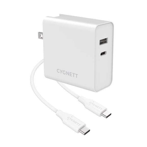 foto del prodotto caricatore 60watt 2p usb c usba ada ttatori viaggio uk usa eu cygnett