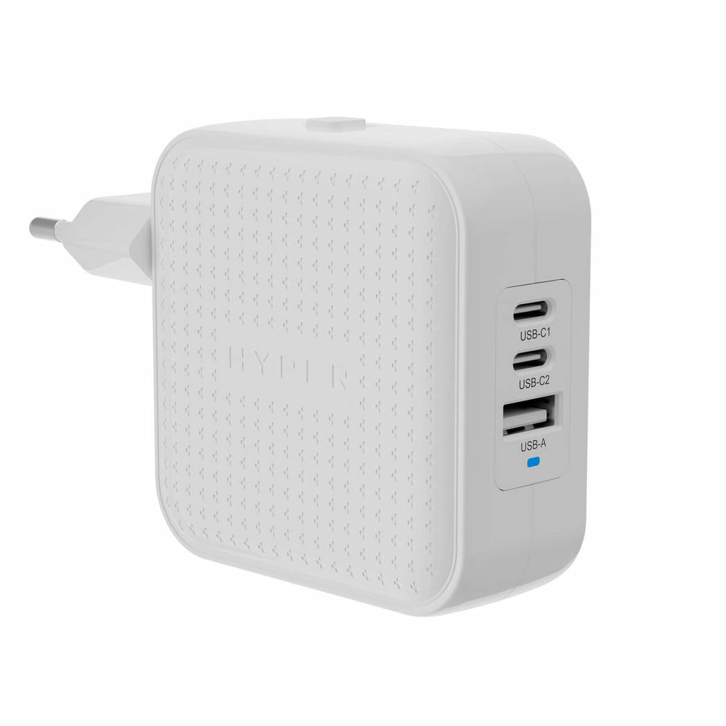foto del prodotto caricatore da viaggio 70w hyper wh usb c gan 3c 1a bianco