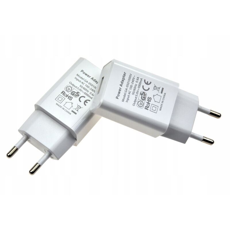 foto del prodotto caricatore di rete adattatore usb a spina 1a 5v 10w
