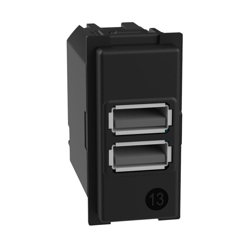 foto del prodotto caricatore doppio usb bticino living now tipo a 1m k4191aa