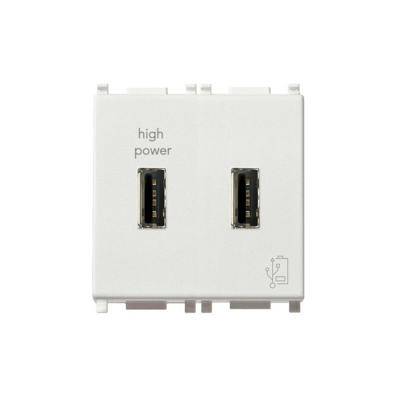 foto del prodotto caricatore doppio usb vimar plana 5v 2 1a 14295
