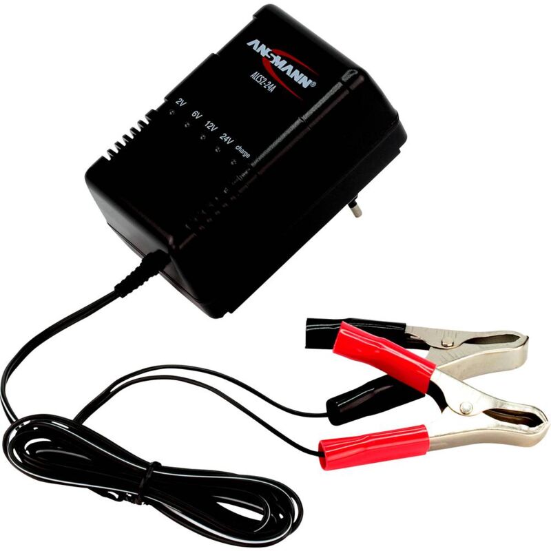 foto del prodotto caricatore per batterie al piombo alcs 2 24 a 2 v, 6 v, 12 v, 24 v corrente di carica max. 0.9 a ansmann
