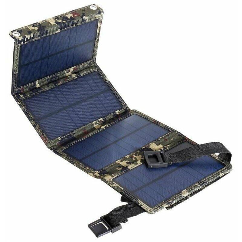 foto del prodotto caricatore solare usb da 20 w caricatore portatile per telefono con pannello solare per iphone smartphone android ipad tablet android pannello solare