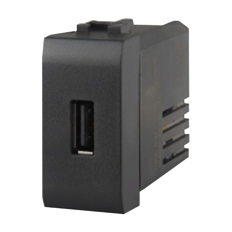 foto del prodotto caricatore usb 4box per bticino axolute antracite 2.1a 4b.hs.usb