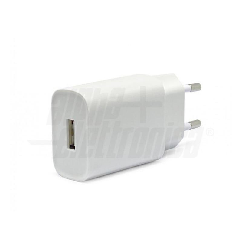 foto del prodotto caricatore usb 5w 1 porta 5v 1a bianco alpha elettronica kd502 1b