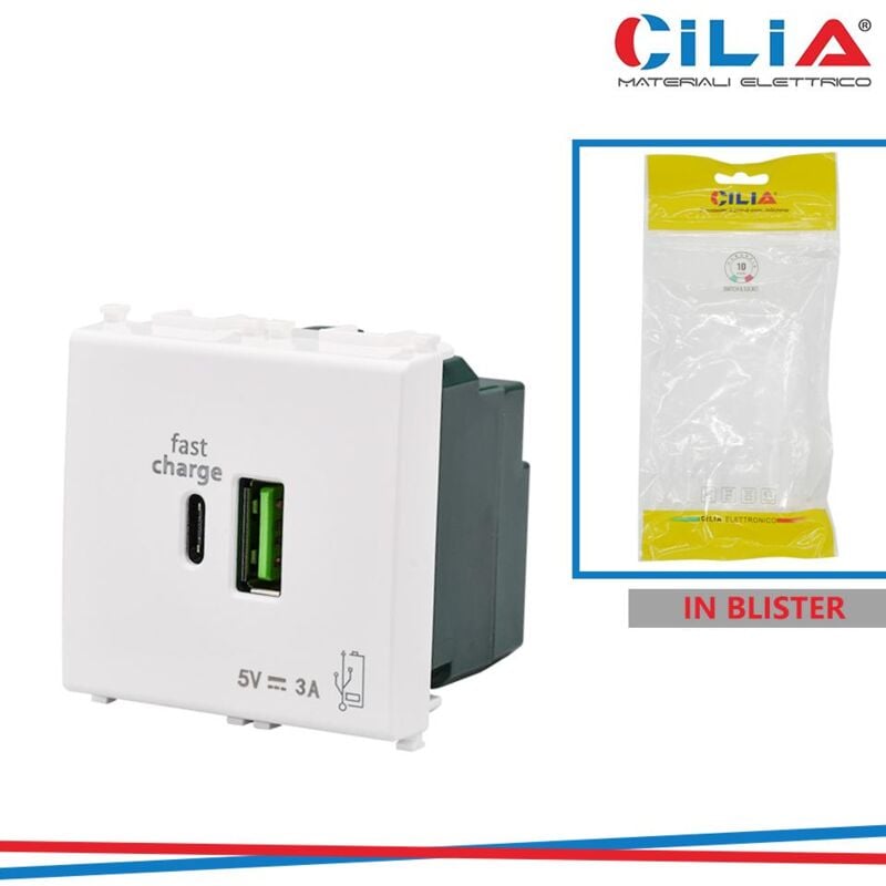 foto del prodotto caricatore usb type c vmr pln bianco cilia