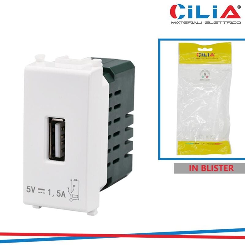 foto del prodotto caricatore usb vmr pln bianco cilia