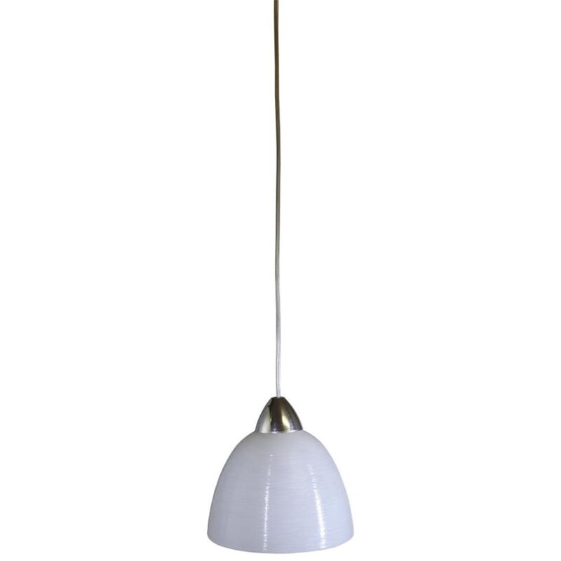 foto del prodotto carla lampadario a sospensione e27 a 1 luce da 20 cm colore bianco