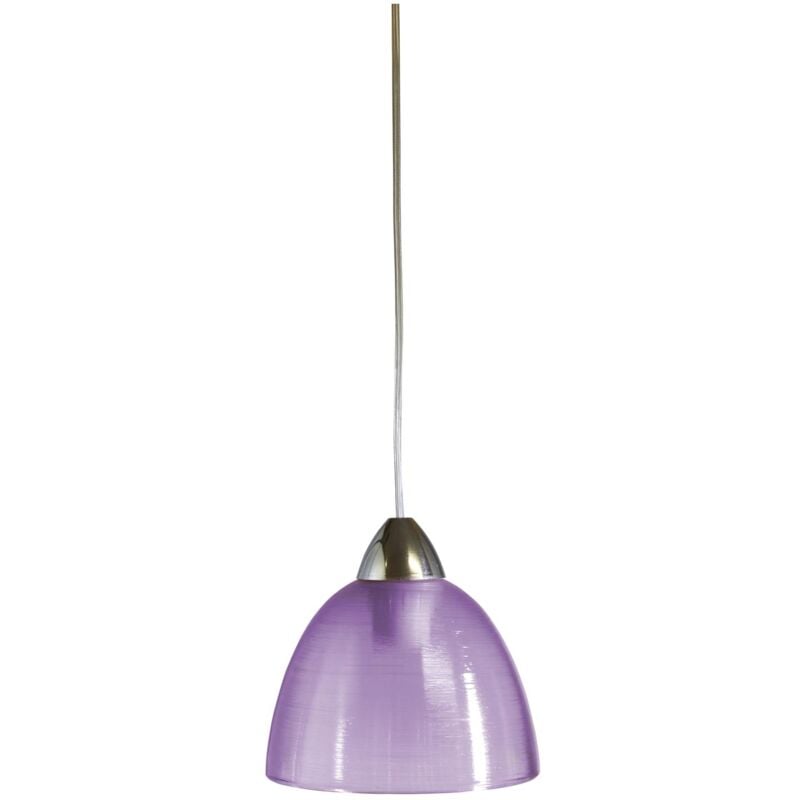 foto del prodotto carla sospensione e27 1 luce 20cm viola