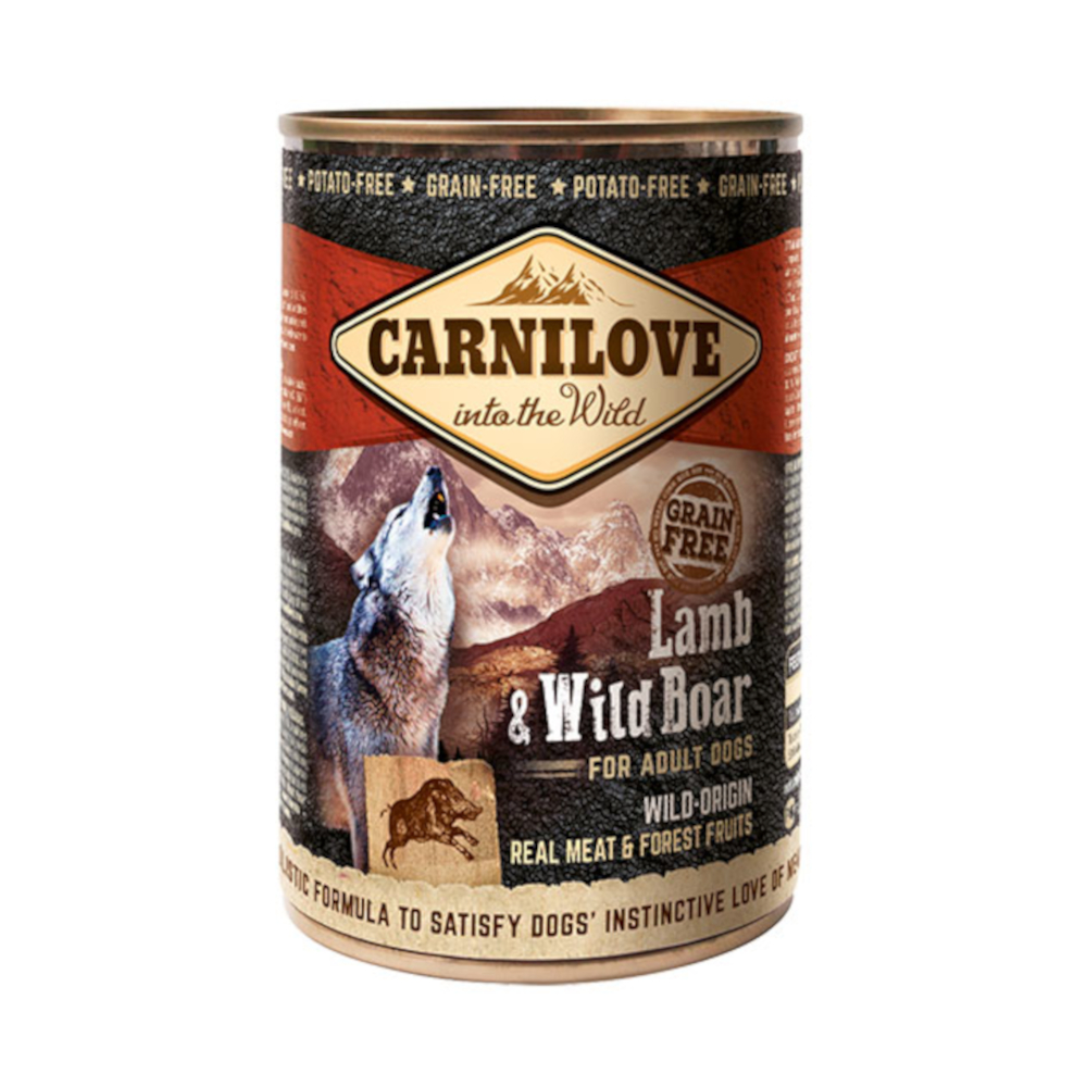 foto del prodotto carnilove adult wild meat 6 x 400 g per cani agnello, selvaggina