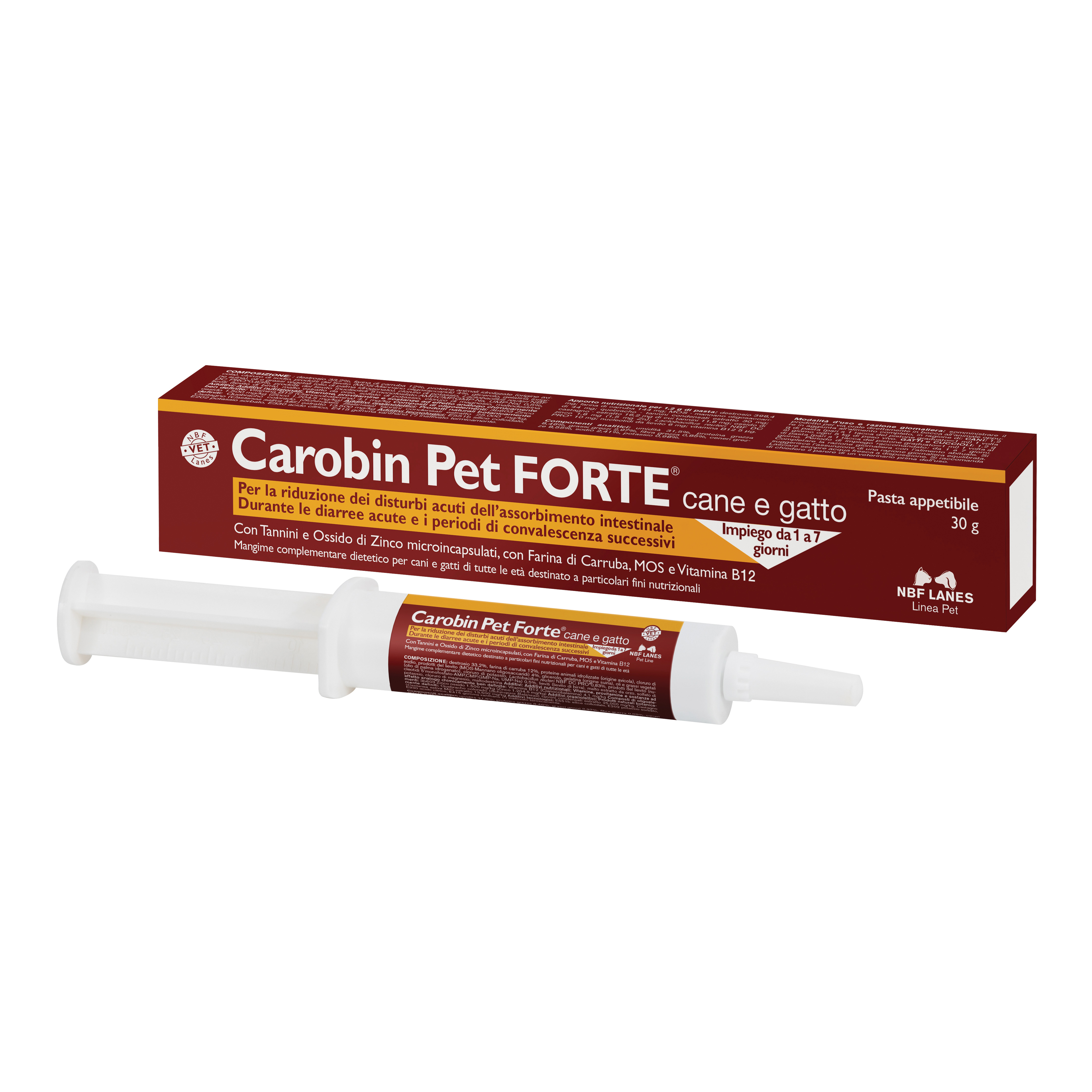 foto del prodotto carobin pet forte pasta cane e gatto 30 gr