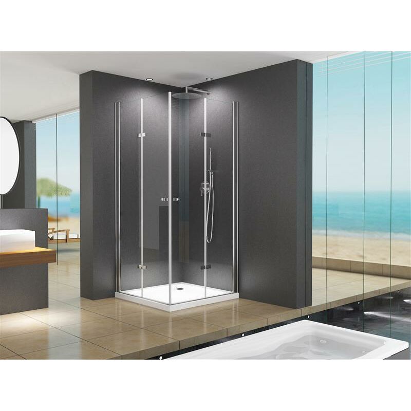 foto del prodotto caroline 90x75x180 cm box doccia angolare incl. piatto doccia buylando