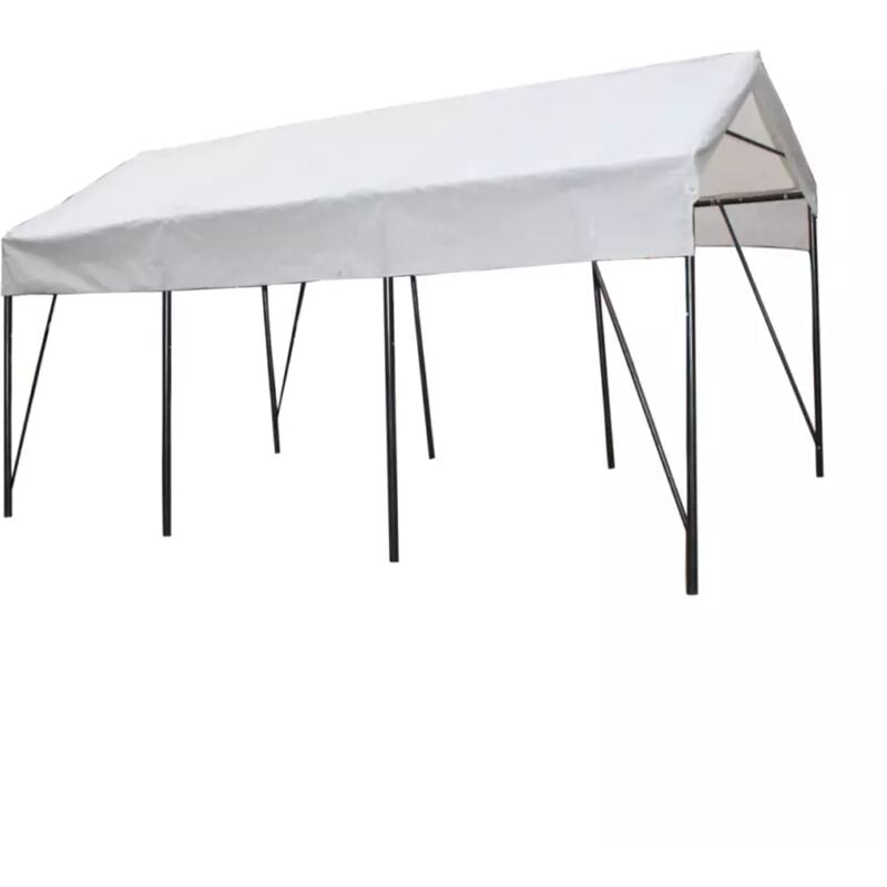 foto del prodotto carport auto in acciaio e tessuto eurogarden ercole 1 posto 2,7x4,9x2,7 m