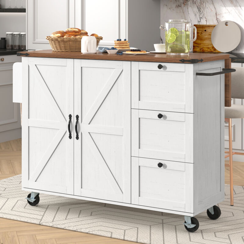 foto del prodotto carrelli da cucina 140x45x90,5cm con tavolo pieghevolecassetti , credenza, mobile da cucina, carrello da pranzo, mdf, beige, 3 cassetti 2 ante