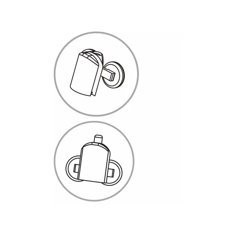 foto del prodotto carrellino inferiore e superiore per box doccia cromato modello galileo leonardo darwin a marchio mobo 02 carrelino inf. sup. per box