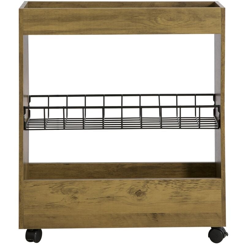 foto del prodotto carrellino salvaspazio carrello cucina organizzatore bagno mobiletto bagno salvaspazio legno bzr46 n sobuy