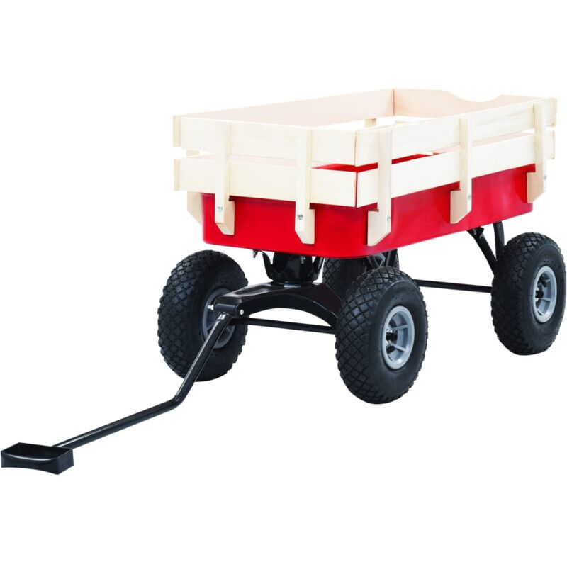 foto del prodotto carrello a mano 150 kg rosso vidaxl