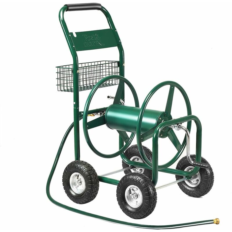 foto del prodotto carrello avvolgitubo da giardino professionale, carrello per tubo irrigazione in metallo con ruote grande, 95 x 62 x 113 cm costway