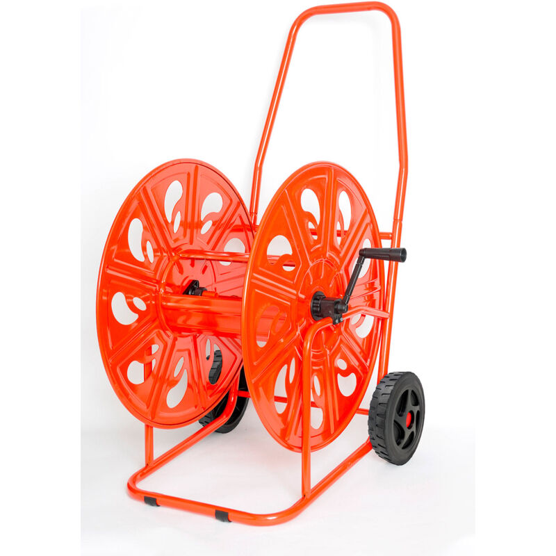 foto del prodotto carrello avvolgitubo manuale 140 mt in acciaio agrati rosso