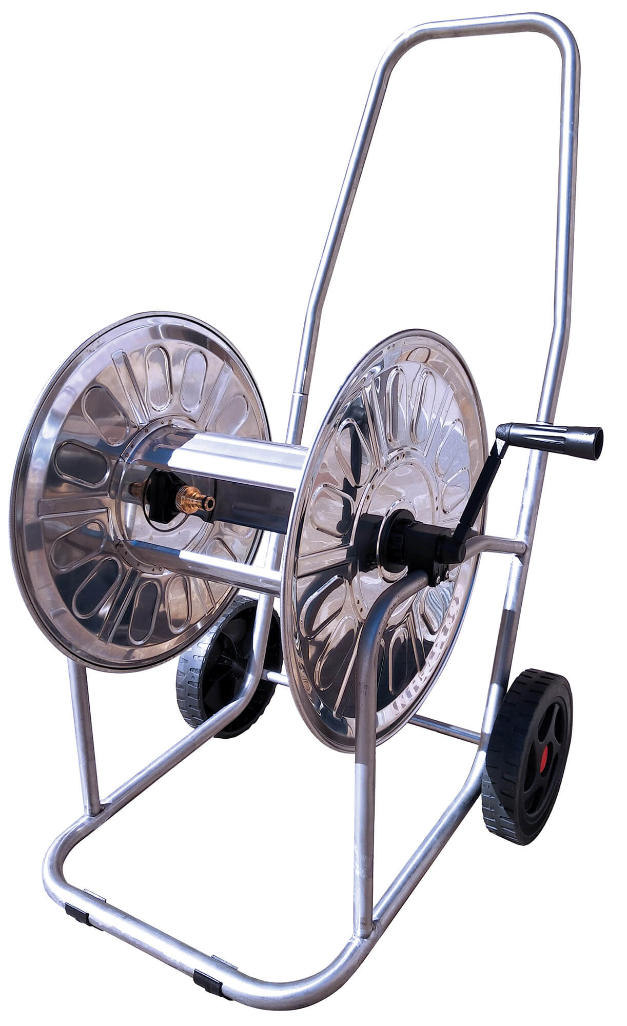 foto del prodotto carrello avvolgitubo manuale 80 mt in acciaio inox 4312it agrati