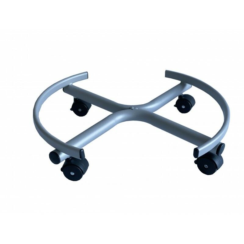 foto del prodotto carrello con ruote per bidone olio piedistallo in metallo verniciato 'made in italy' -small