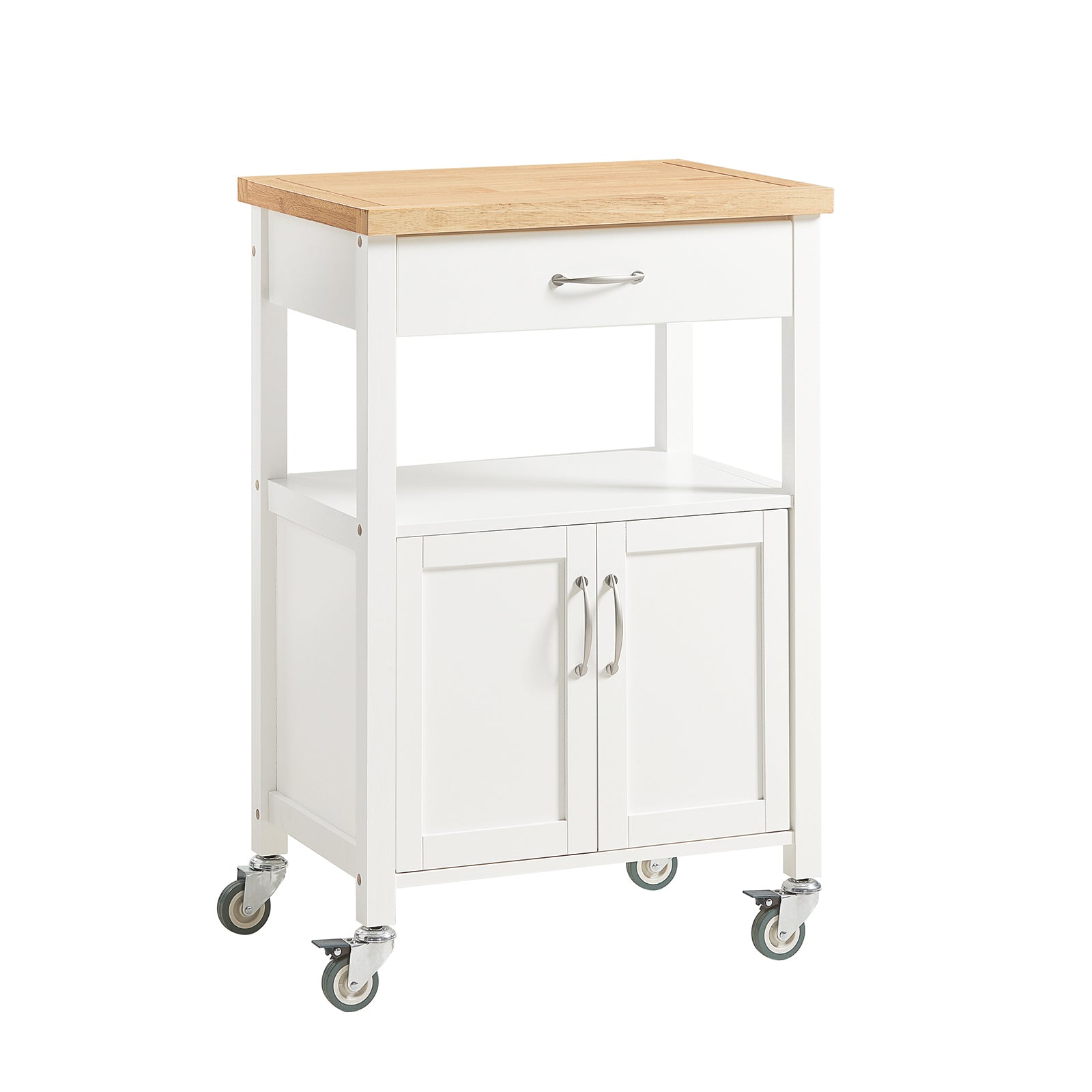 foto del prodotto carrello cucina, carrello da servizio colore bianco, fkw22 wn