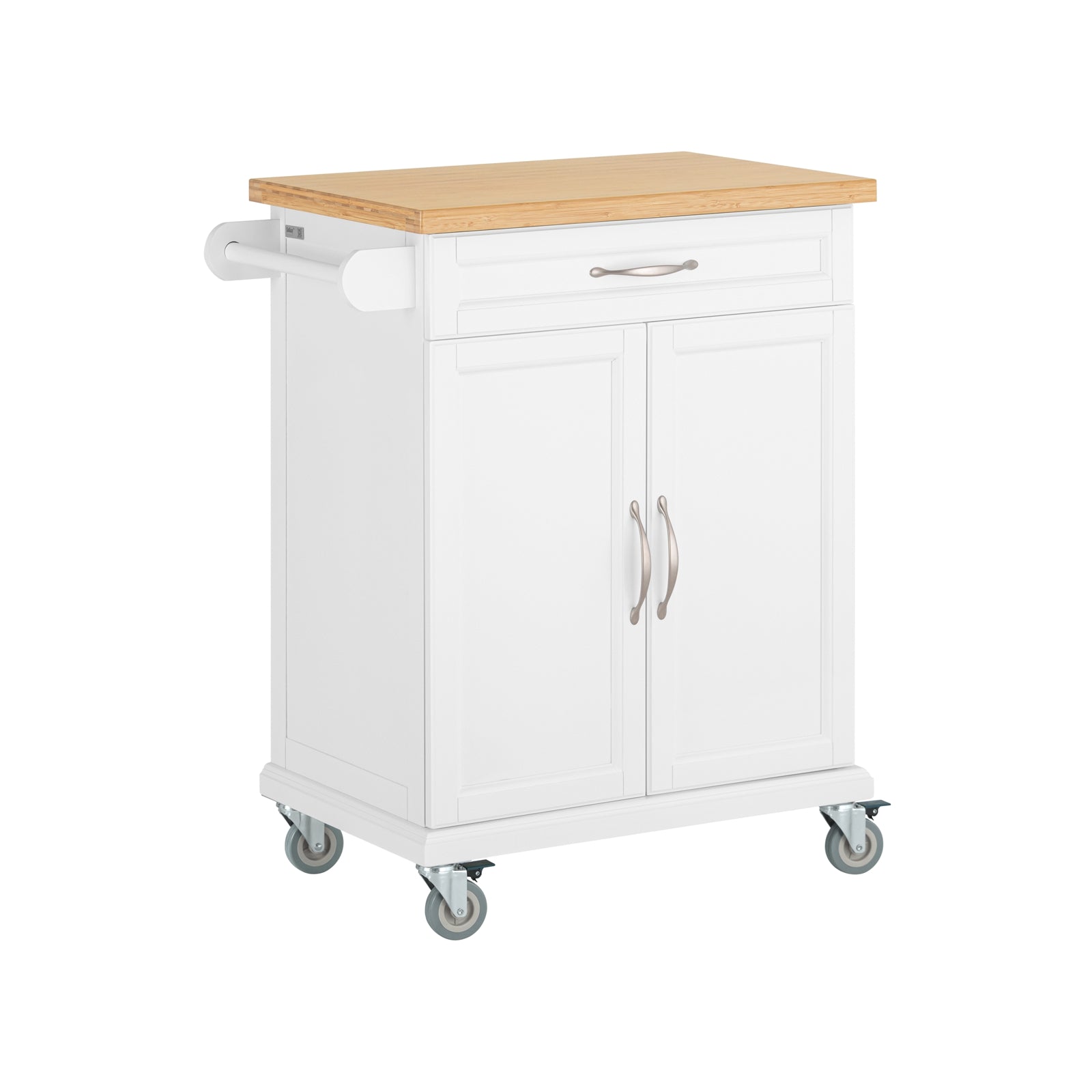 foto del prodotto carrello cucina,credenza cucina,mobile cucina con route,bianco fkw13 w