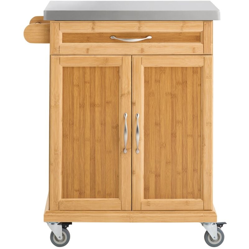 foto del prodotto carrello cucina,credenza cucina,mobile cucina con route,legno fkw13 n sobuy