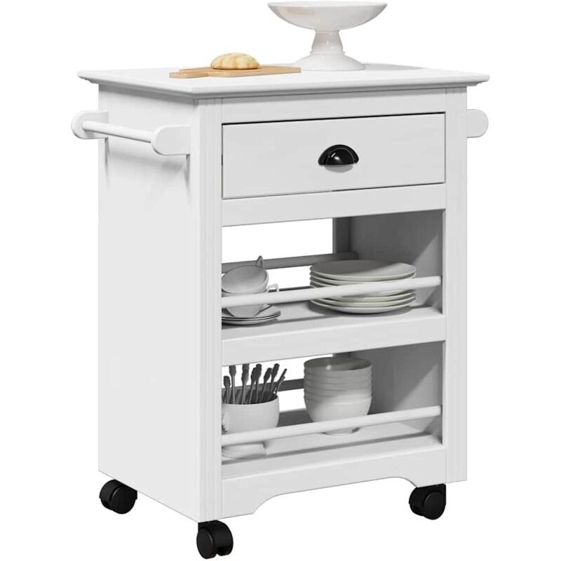 foto del prodotto carrello da cucina bodo bianco 67,5x45x80 cm vidaxl