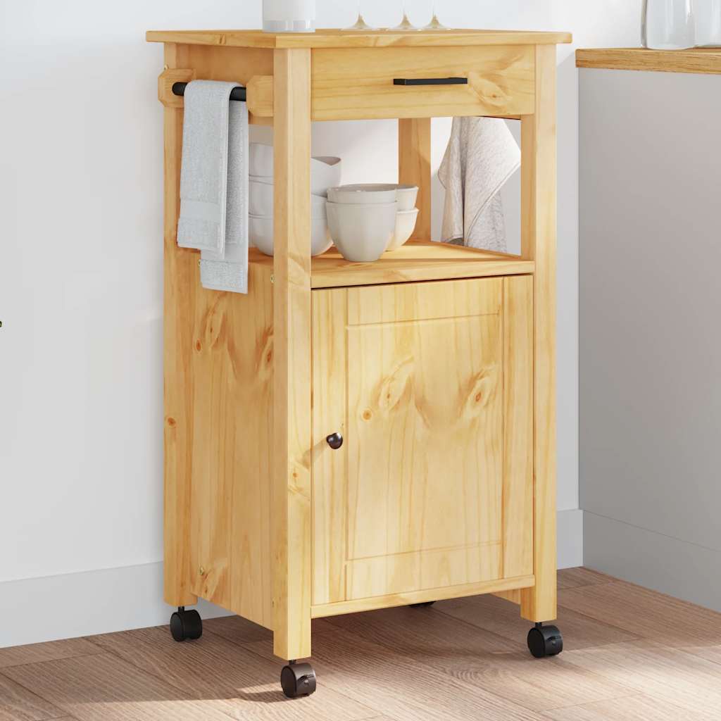 foto del prodotto carrello da cucina monza 48x40x90 cm in legno massello di pinocod mxl 110622