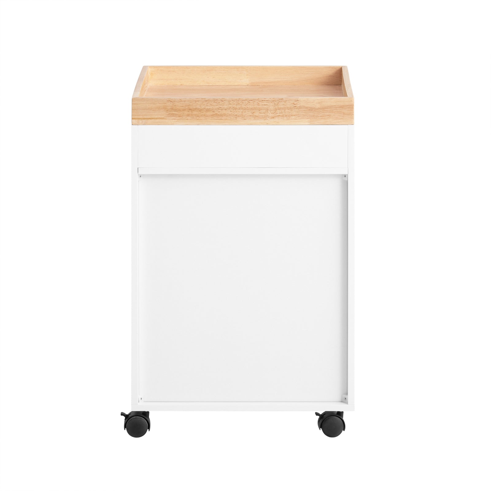 foto del prodotto carrello da ufficio armadi archivio traslabili supporto per stampante 40x40x63 cm ask03 w
