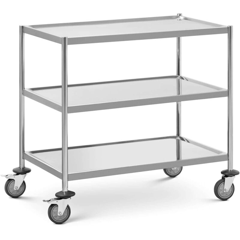 foto del prodotto carrello di servizio 3 teglie fino a 60 kg superficie 82 x 50 cm professionale inox 140005032